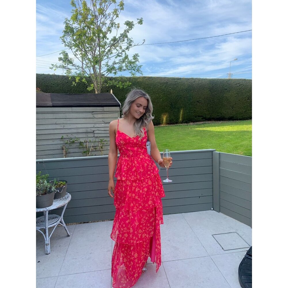 Amanda Uprichard Thaddea Maxi Dress in Brookeside Medium New Womens Gown - Picture 10 of 15